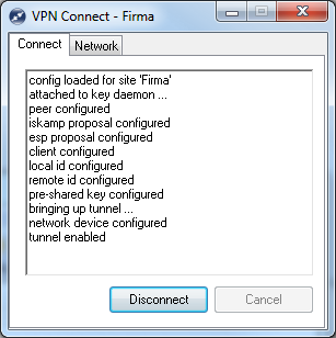Initialisierung der VPN-Verbindung