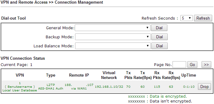 VPN and Remote Access >> Connection Management