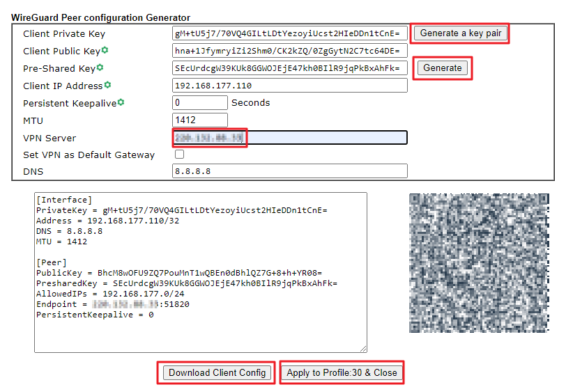 wireguard-client-config