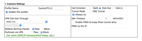 VPN-Common-Settings